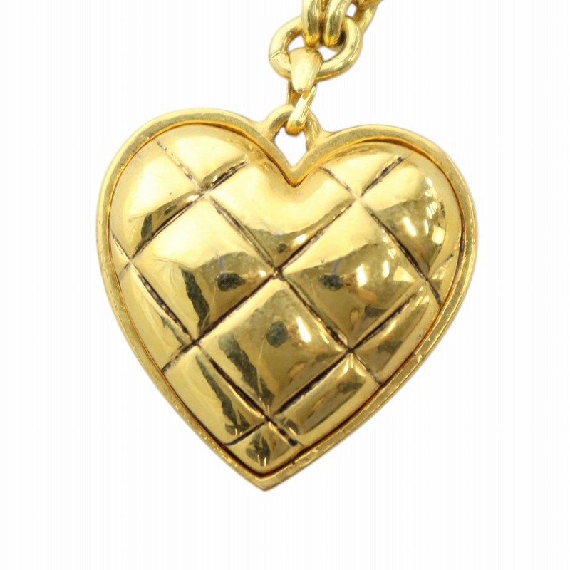 ソニアリキエル　ネックレス　ハート　ゴールド 美品】ソニアリキエル SR ハートデザインロゴロングネックレス