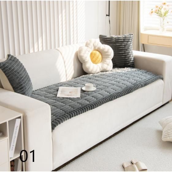 ソファーカバー かけるだけ 冬 おしゃれ 傷防止 ソファーシート 肘付き 肘なし 2人掛け 3人掛け ソファーパッド キルティング 洗える 北欧