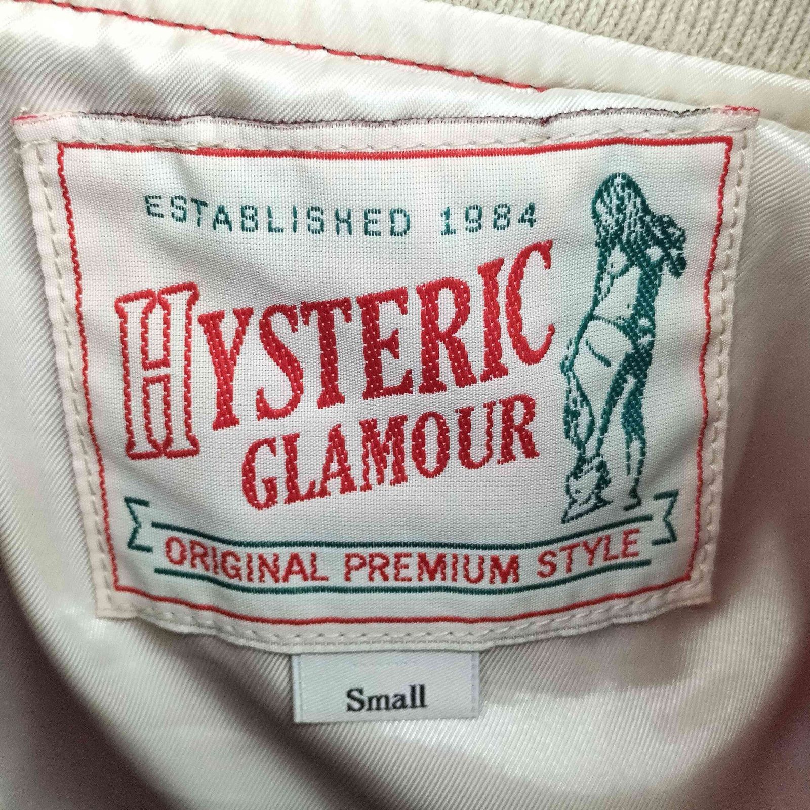 【希少完売品】ヒステリックグラマーLISTEN TO HGアップリケ スタジャン ヒステリックグラマー HYSTERIC GLAMOUR LISTEN TO HGアップリケ