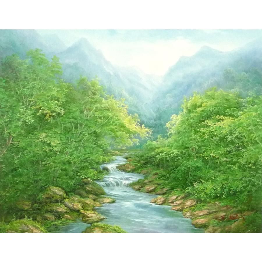 油彩画 洋画 肉筆絵画 （ 油絵額縁付きで納品対応可 ） SMサイズ