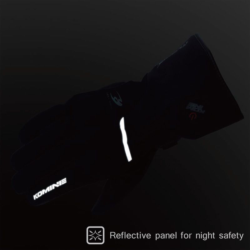 メーカー KOMINE コミネ 08-2175-L.GY-L 電熱グローブセット EK-2175 プロテクトヒートグローブ Lサイズ 7.4V対応 FFCRYSTALESIA_COM