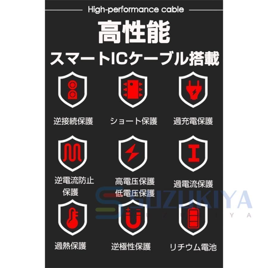 ジャンプスターター 緊急始動 12v 車用 エンジンスターター ケーブル 自動車用 30000mAh 大容量 モバイルバッテリー 防災対策スマホ充電 kkkdco