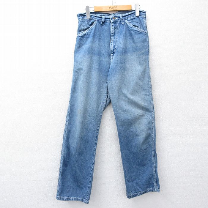 W31|古着 ギャップ GAP ペインター パンツ メンズ 80s コットン タロン 紺 ネイビー デニム 25oct14 ボトムス ロング