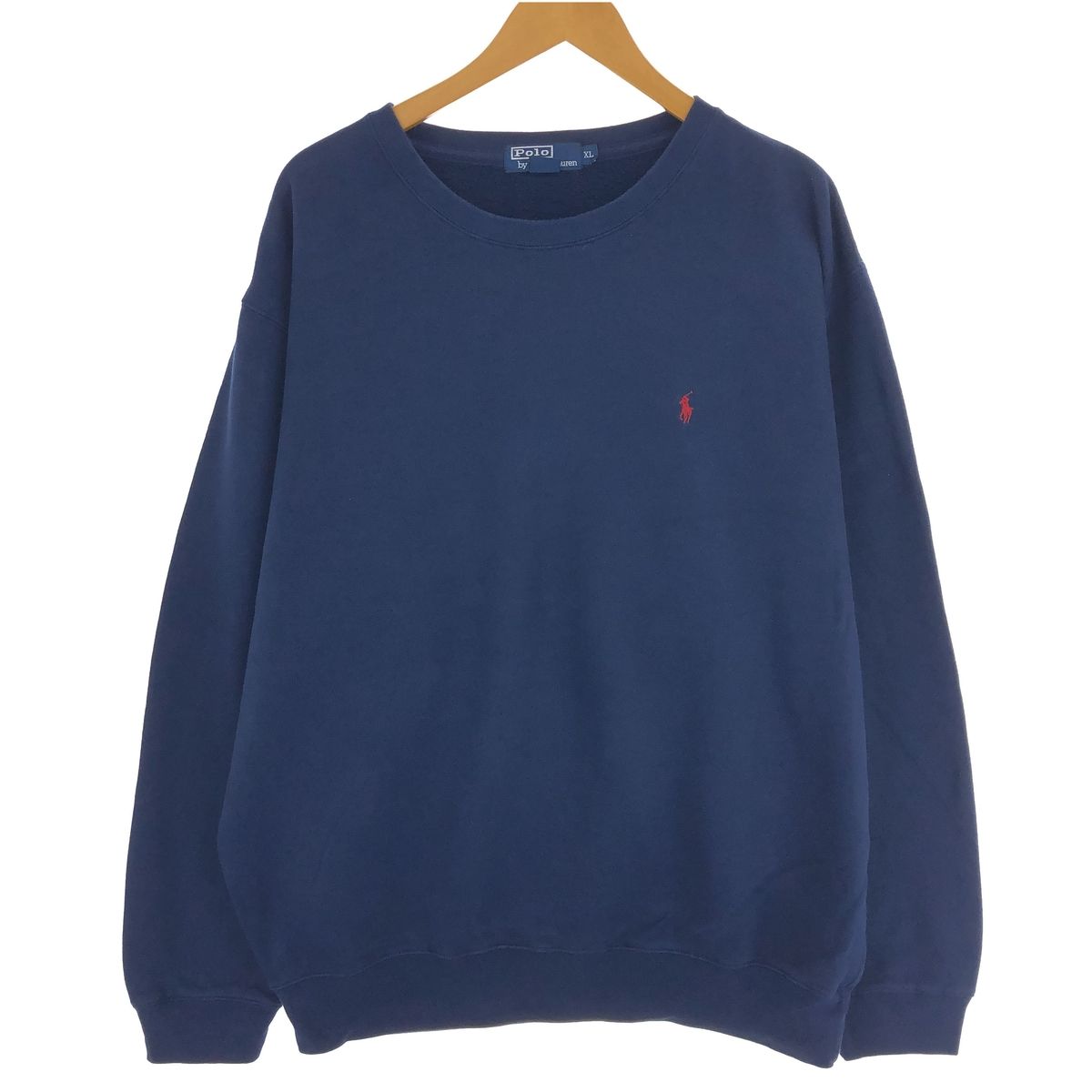 古着 ラルフローレン Ralph Lauren POLO by Ralph Lauren ワンポイントロゴスウェットシャツ トレーナー メンズXL相当/eaa455560