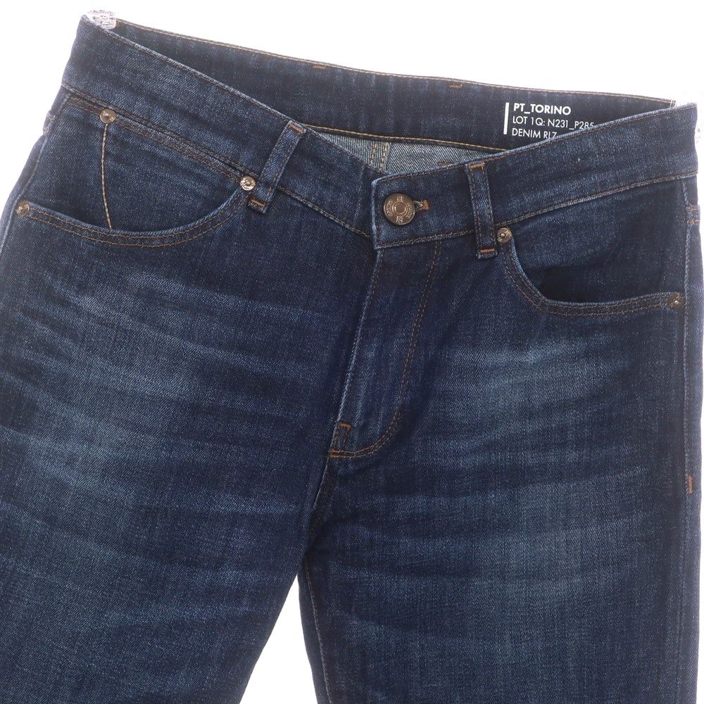 売れ筋 新品 PT TORINO DENIM ストレッチ パンツ SWING ネイビー 楽天