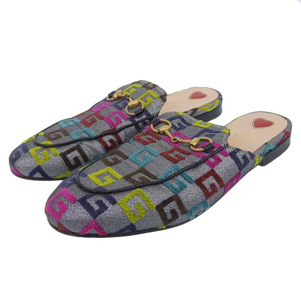 GUCCI グッチ プリンスタウン ホースビット ミュール パンプス