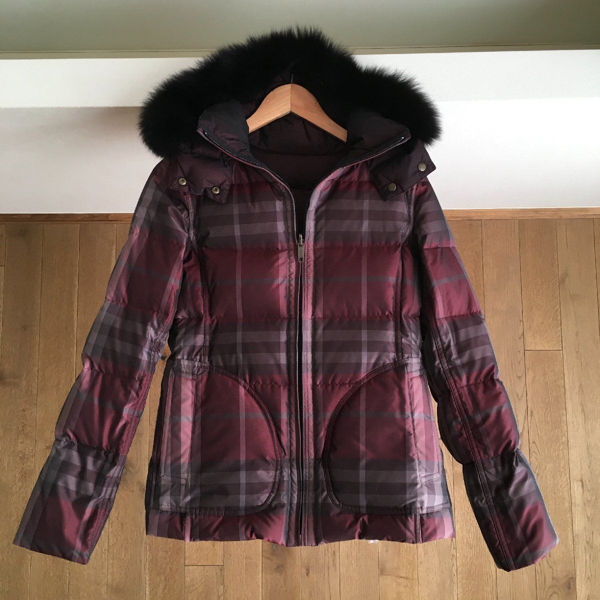美品 BURBERRY LONDON バーバリーロンドン 高級 ファー