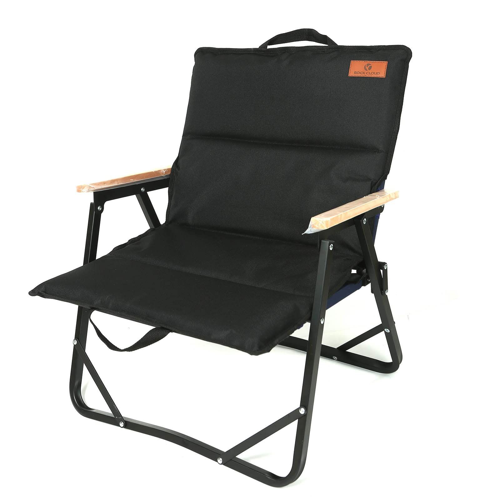 ROCK CLOUD キャンプ チェア メッシュ 超軽量 ブラック ２個セット Rock Cloud アウトドアチェア 折りたたみ 特大メッシュ付き 超軽量