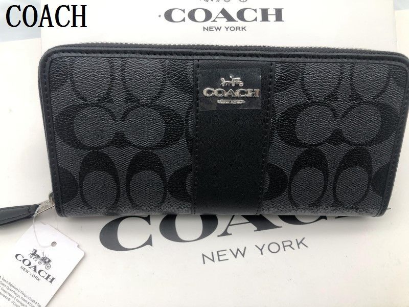 コーチ 長財布 COACH 財布 シグネチャー アコーディオンラウンドジップウォレット財布 贈り物041 F54630新品未使用  E20