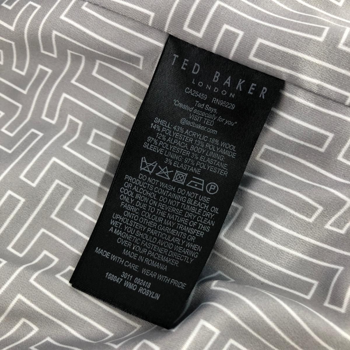 TED BAKER テッドベイカー ロングコート サイズ:0 ブラック レディース 