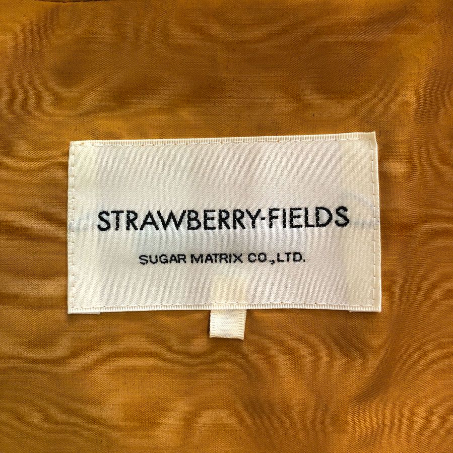 STRAWBERRY FIELDS オレンジ　ロングコート サイズ2 STRAWBERRY-FIELDS｜ウエストドローストリングコート | Rakuten