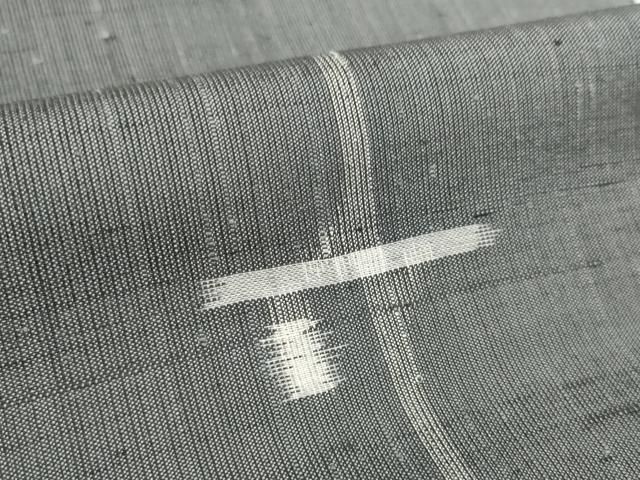 平和屋本店□極上 結城紬 奥順謹製 反物 着尺 おし玉 単衣