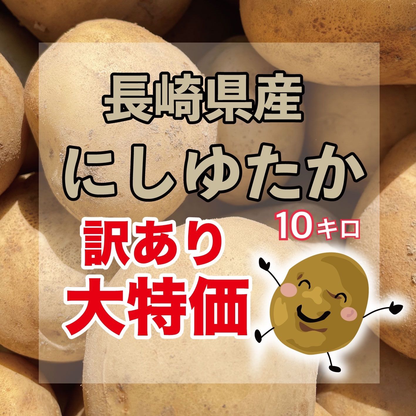 訳あり】長崎産 新じゃがいも 10kg ニシユタカ- メルカリ
