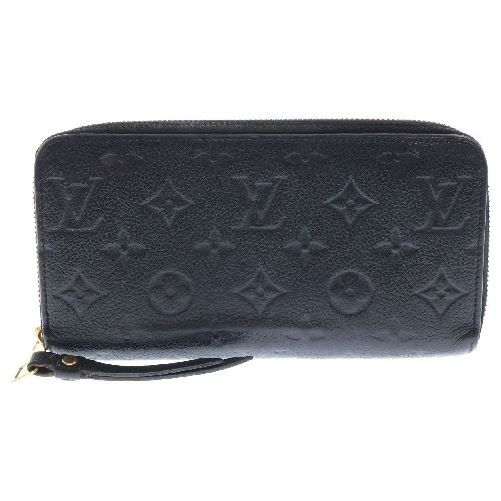 LOUIS VUITTON (ルイヴィトン) モノグラム アンプラント ジッピー ウォレット 財布 ブラック M61864