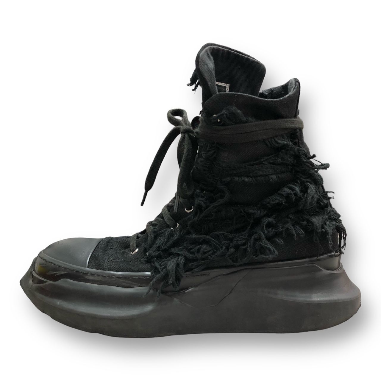 Rick Owens DRKSHDW ABSTRACT SNEAK du02a3840 サイドジップ キャンバス アブストラクト スニーカー ダークシャドウ  リックオウエンス 43 71206A1 - メルカリ