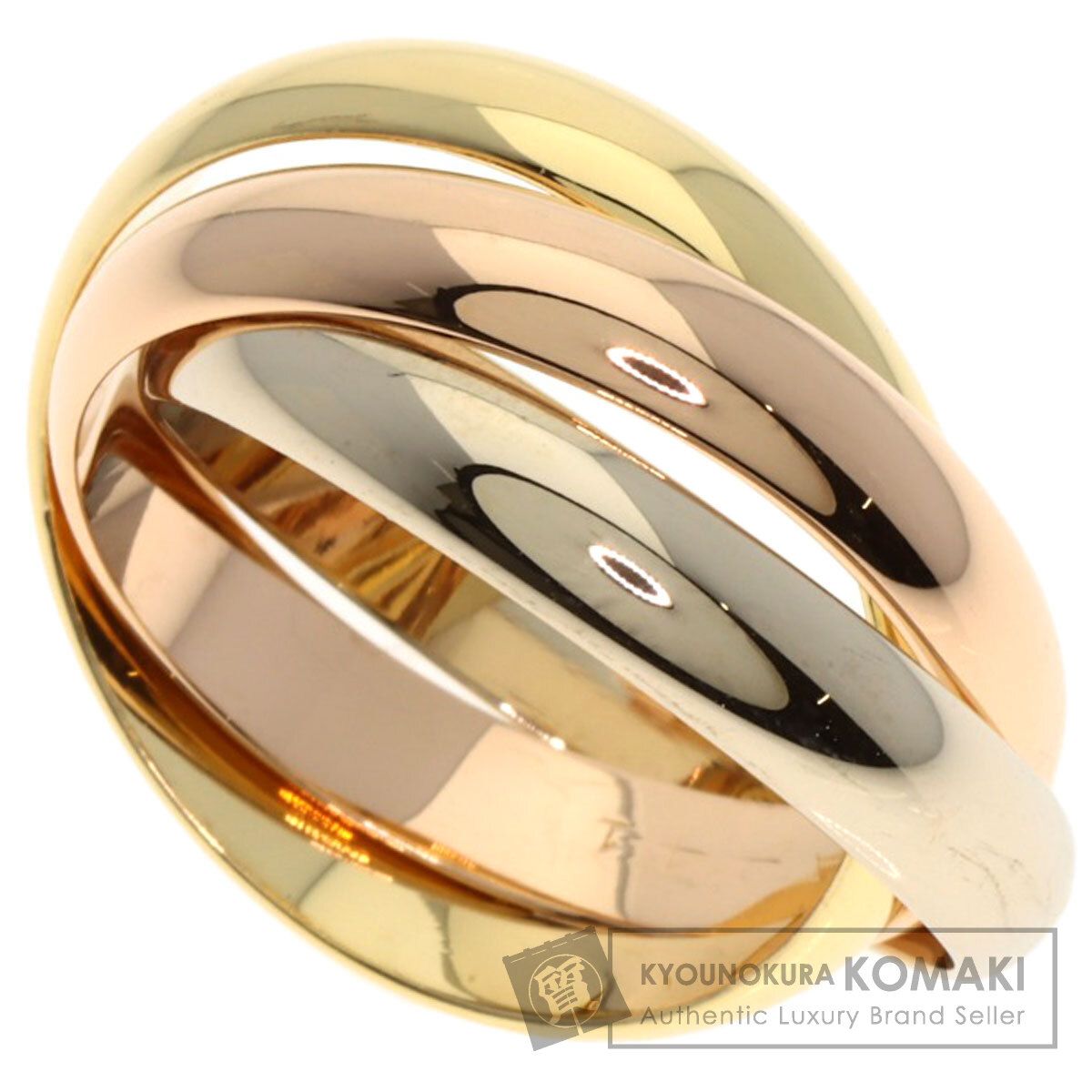 CARTIER カルティエ トリニティ 57 リング 指輪 K18YG K18WG K18PG レディース