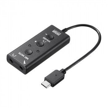 サンワサプライ USBオーディオ変換アダプタ TypeC MM-ADUSBTC1