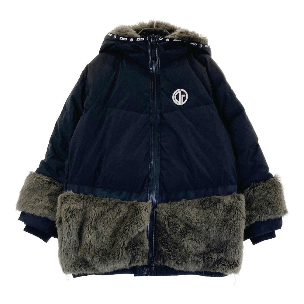 サイズ 3 CPG GOLF シーピージーゴルフ ファー付 ダウンジャケット ブラック系 240101503474 ゴルフウェア レディース ストスト