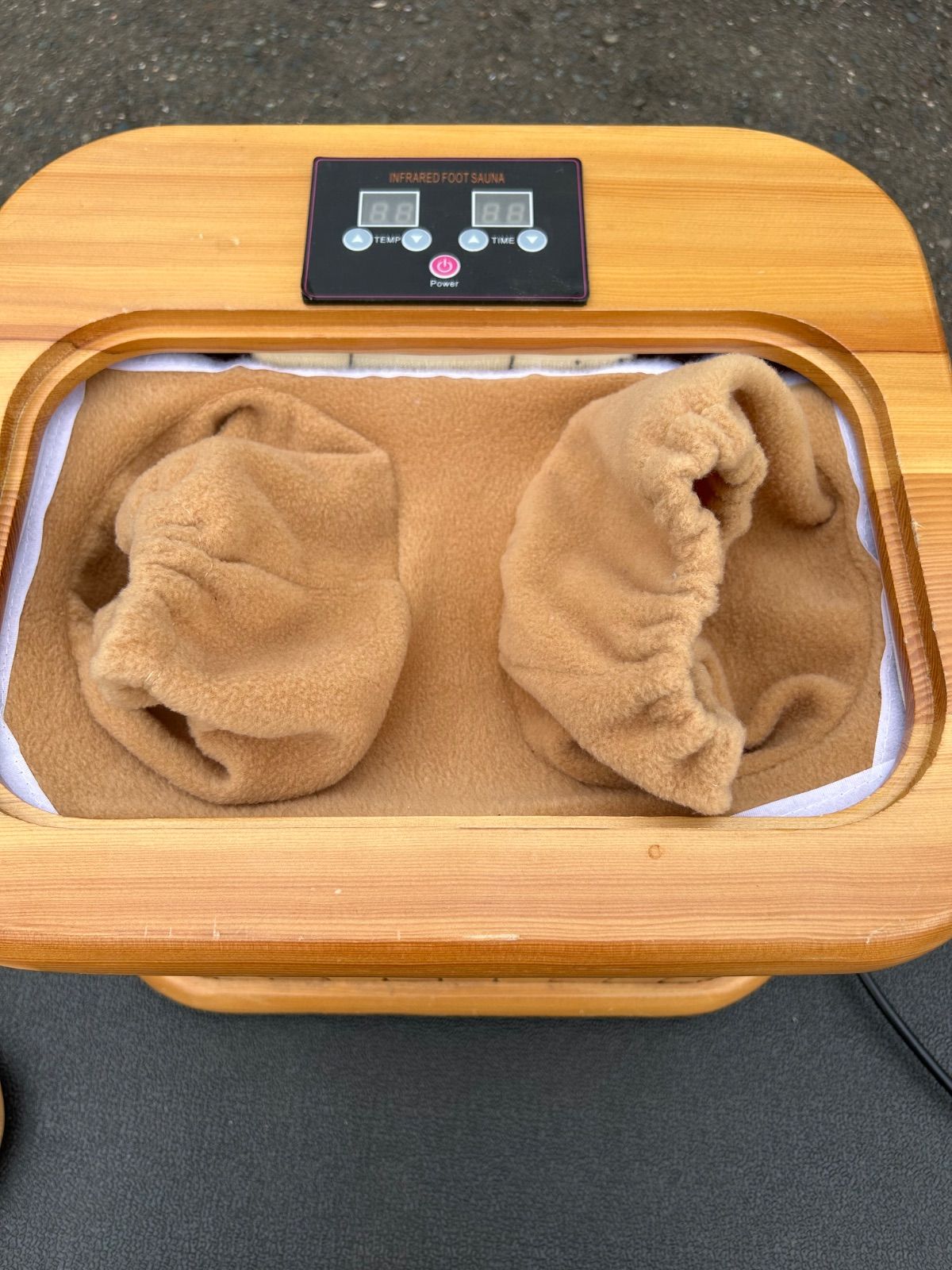 はぴねすくらぶ セラミック 足湯 サウナカバー付き フットバス - メルカリ