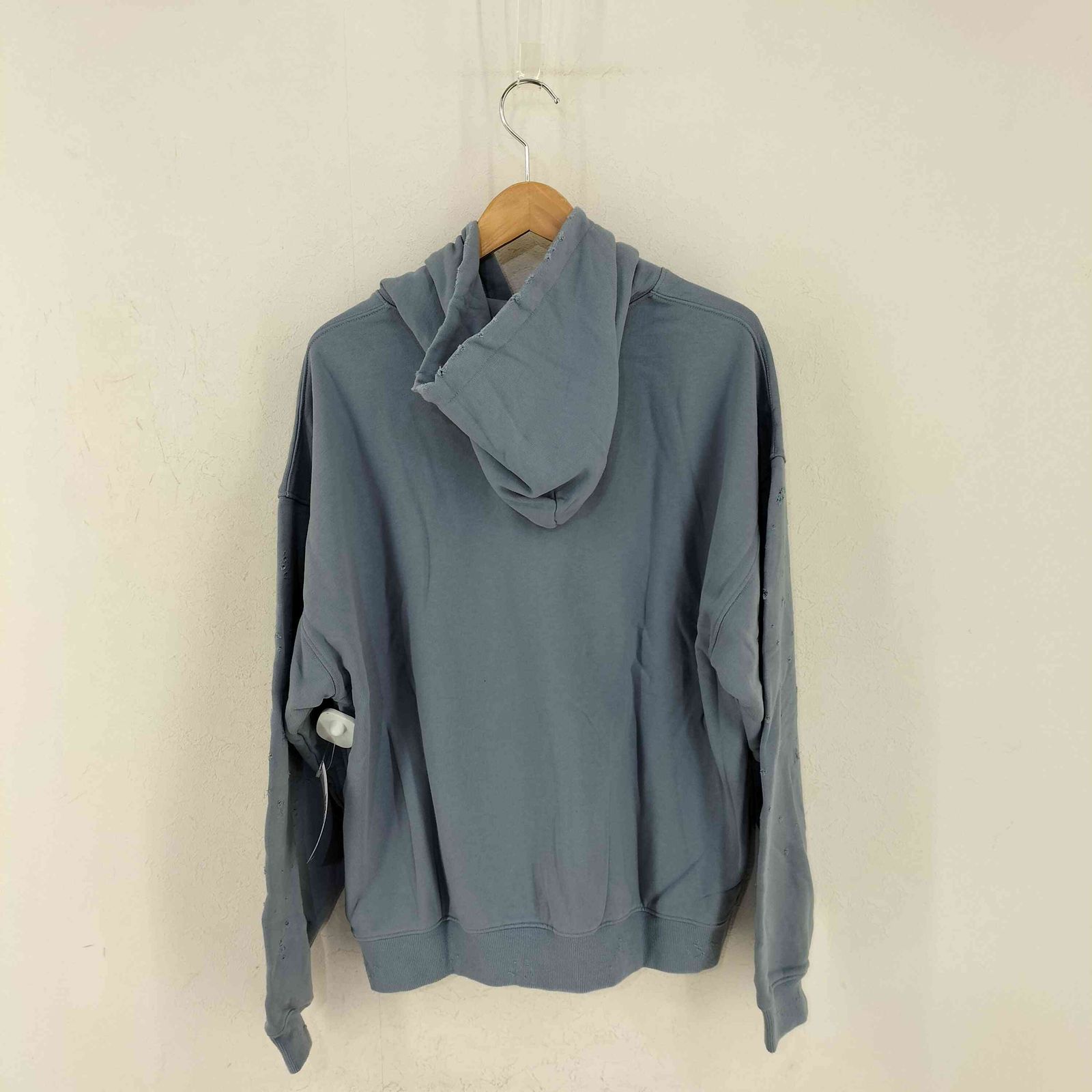 ヘイライフストア HEY LIFE STORE ダメージ加工パーカー ブルー サイズ：FREE ヘイライフストア Hey life store damaged hoodie レディース