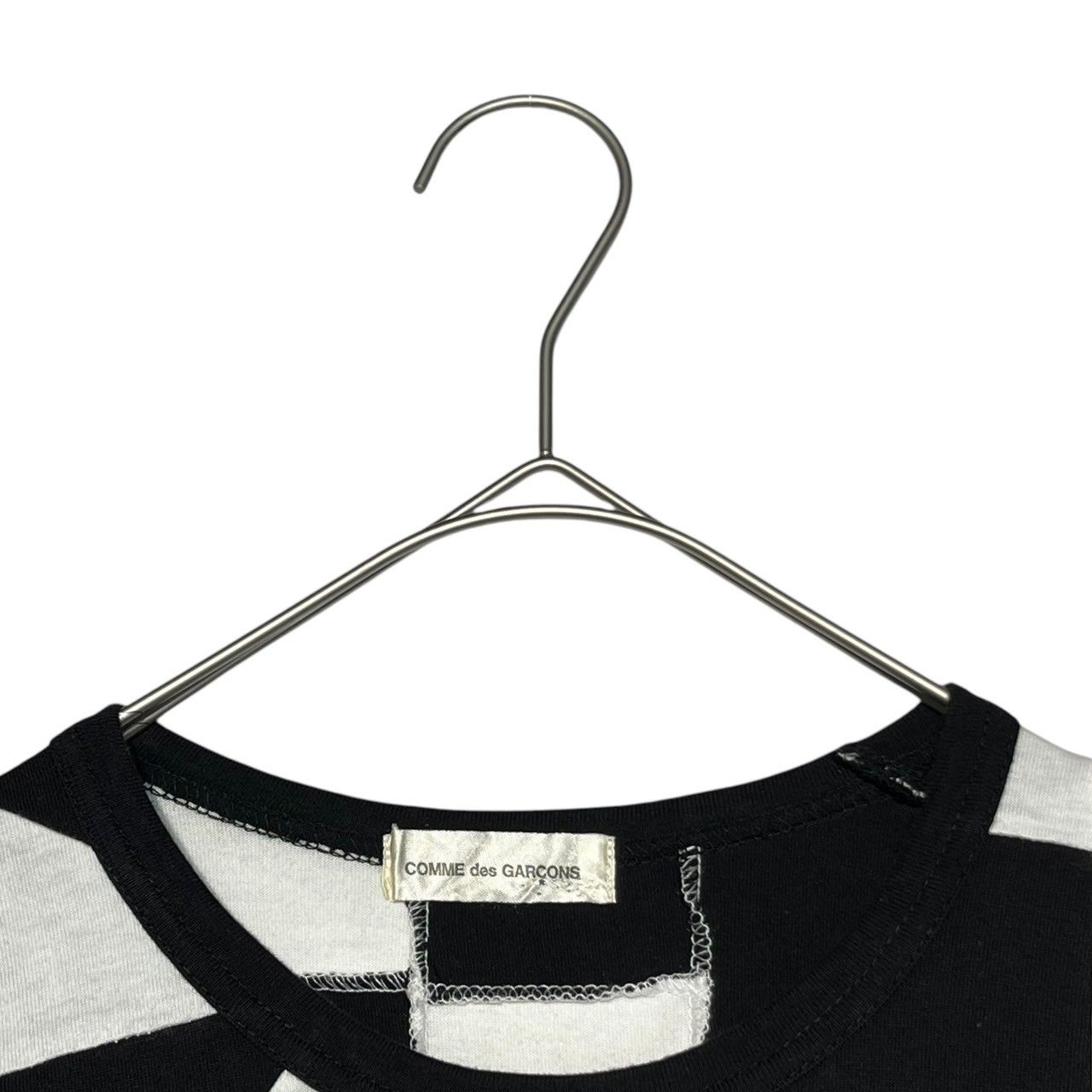 COMME des GARCONS(コムデギャルソン) 02SS Multi-pattern patchwork L/S cut and sew マルチ パターン パッチワーク カットソー GE-T070 表記無し(M程度) ブラック×ホワイト AD2001