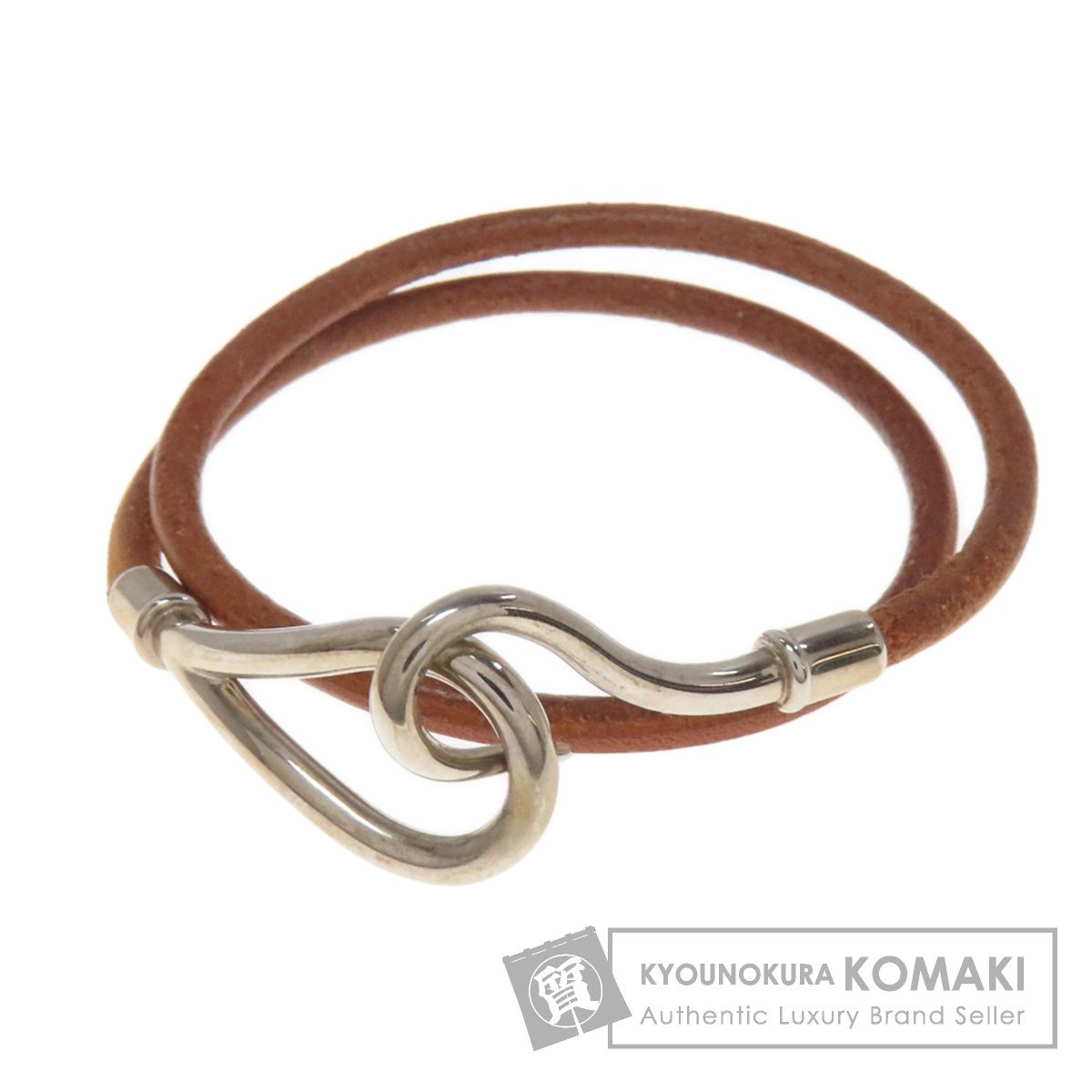 100%正規品 HERMES ブレスレット シルバー金具 ジャンボブレス エルメス アクセサリー
