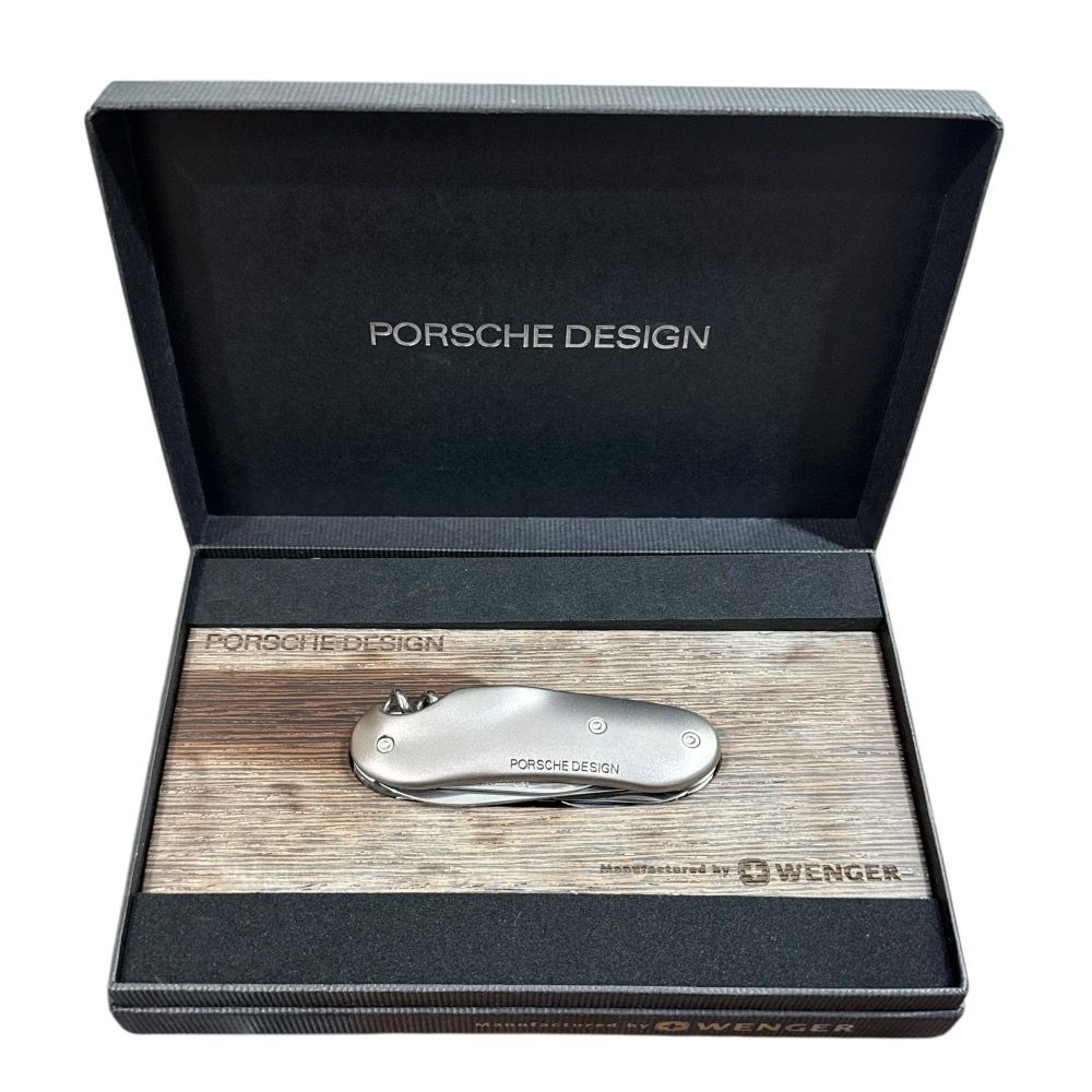 PORSCHE DESIGN × Wenger ポルシェデザイン ウェンガー マルチツールナイフ ブロンズシルバー メンズ 古着