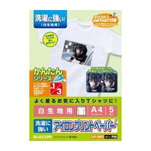 (まとめ)エレコム アイロンプリントペーパー(洗濯に強い) EJP-SWP2