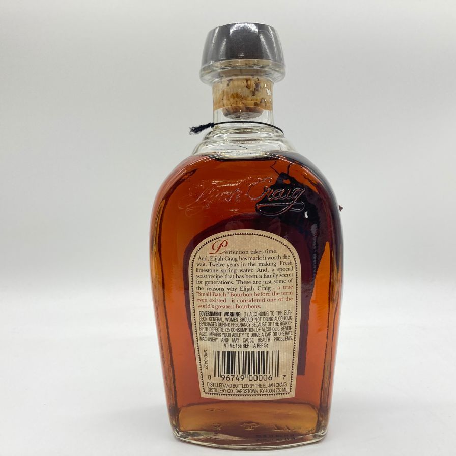 エライジャクレイグ 12年 スモールバッチ 750ml 47％ 【K
