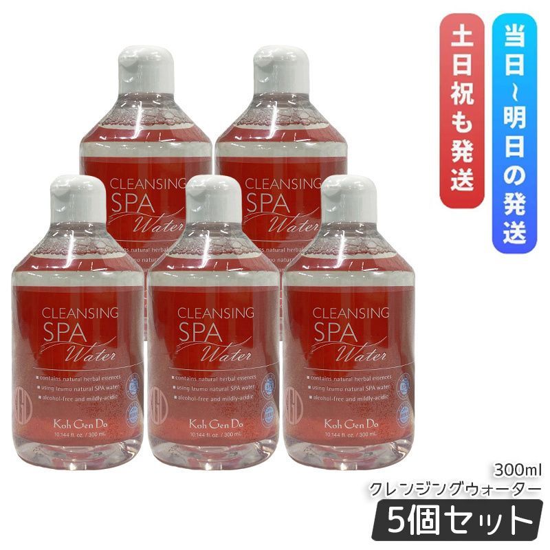 5個セット 江原道 Koh Gen Do クレンジングウォーター 300ml 弱酸性 W洗顔 メイク落とし マツエク 敏感肌 コウゲンドウ クレンジング リキッドクレンジング