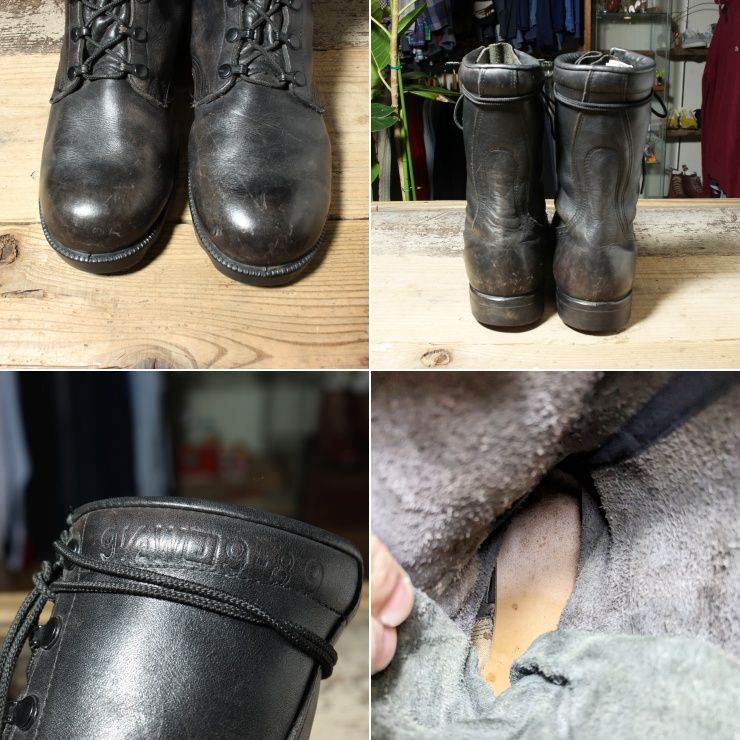 80s ARMY コンバットブーツ 80S U.S.ARMY レザー コンバット ブーツ 9R 27cm相当 米軍実物
