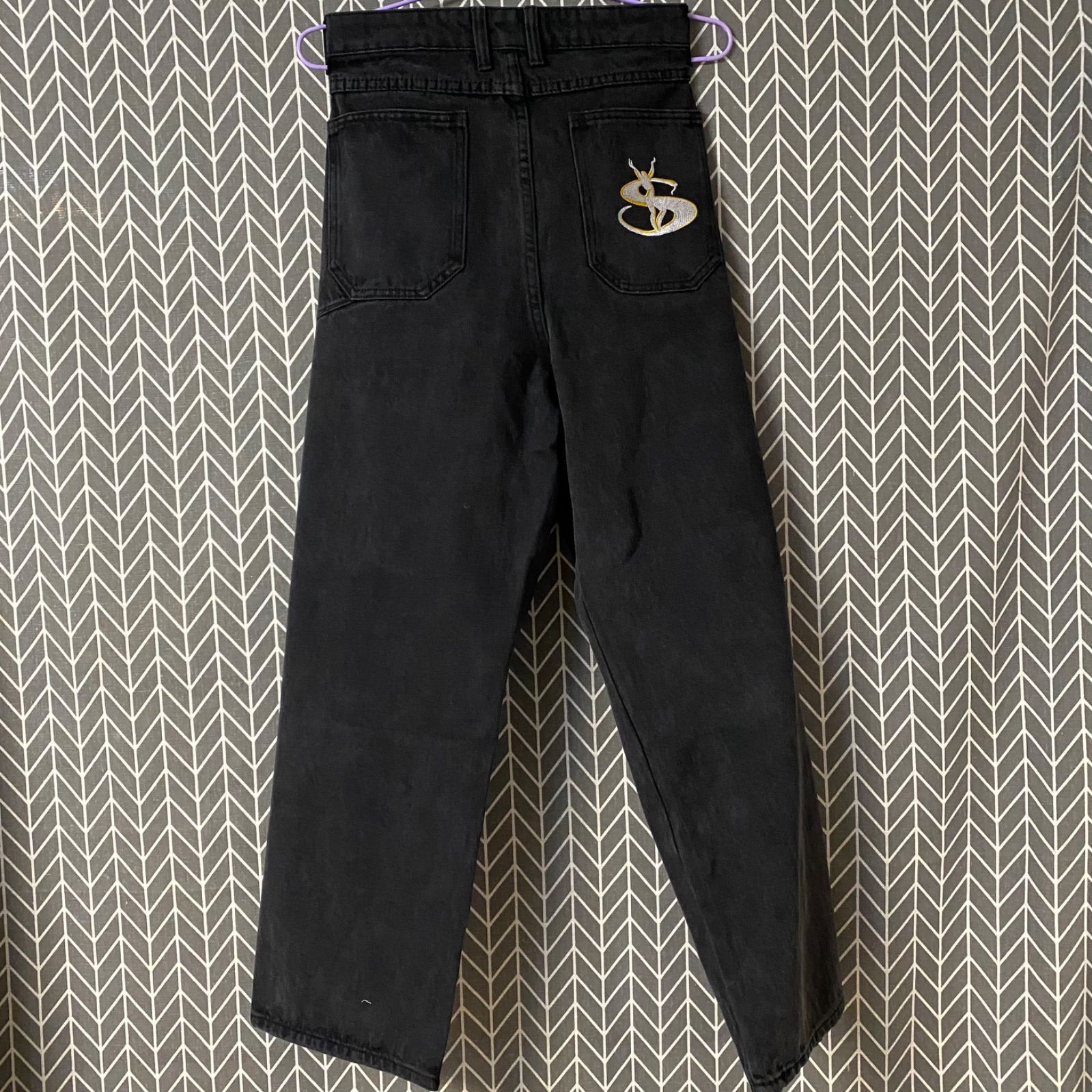 人気高品質yardsale washed black デニム M パンツ