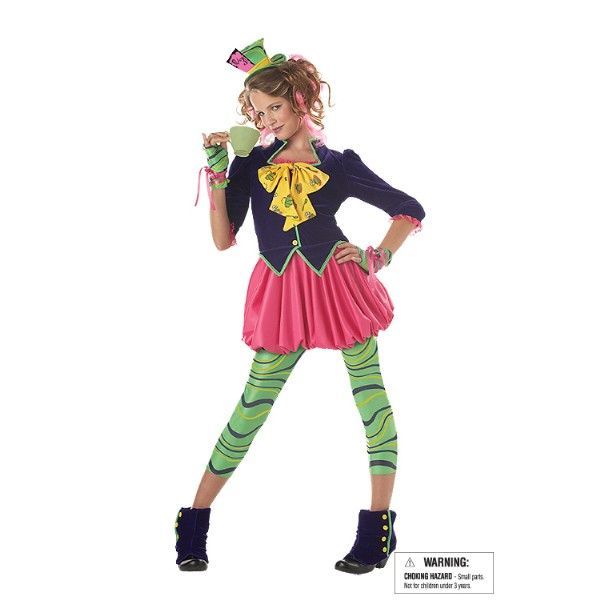 THE MAD HATIER　不思議の国のアリス　マッドハッター風　衣装、コスチューム XL　子供女性用　コスプレ