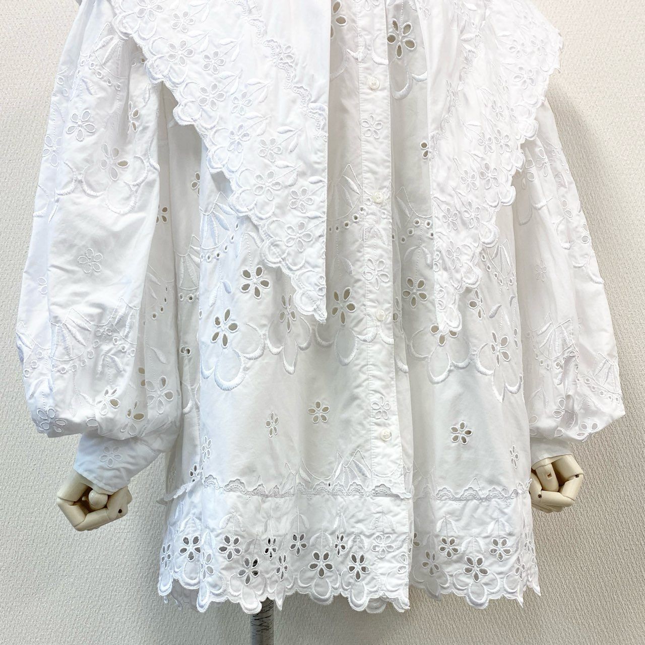 56f5 SIMONE ROCHA シモーネロシャ レース刺繍 長袖 セーラー