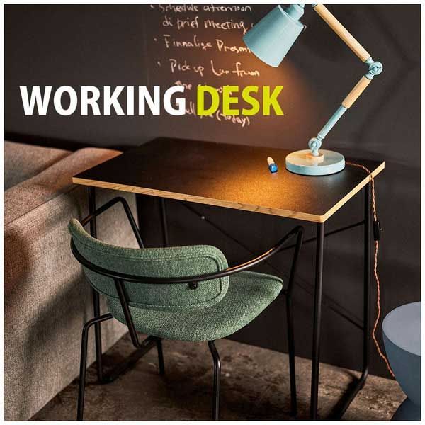 シンプルなワークデスク 天板表面 PVCシート W80×D48×H75cm No.401 ホワイト