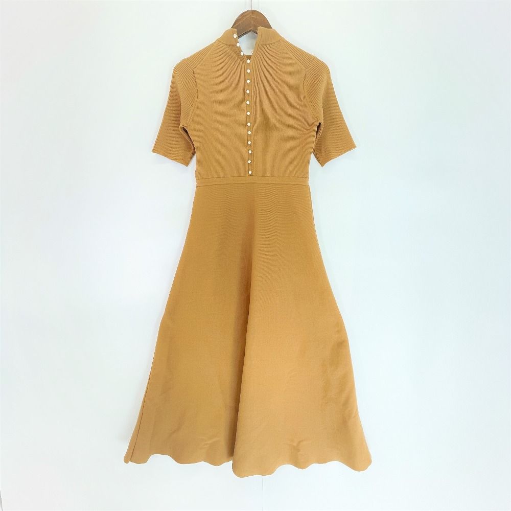 SEVENTEN by MIHO KAWAHITO バックパールニットドレス