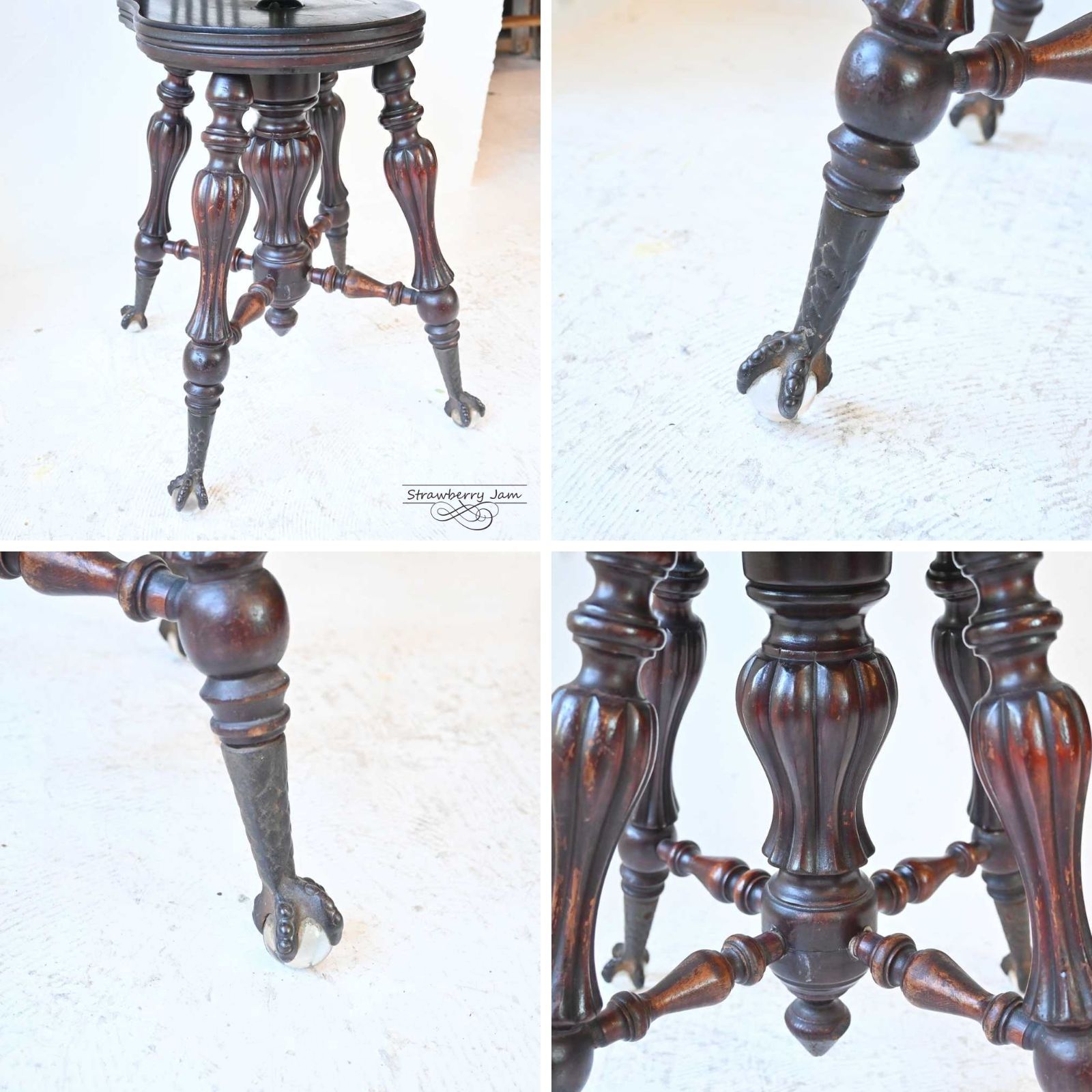 IFU-400 英国アンティーク オルガンチェア ピアノチェア チェア イギリス IFU-400 英国アンティーク オルガンチェア ピアノチェア チェア