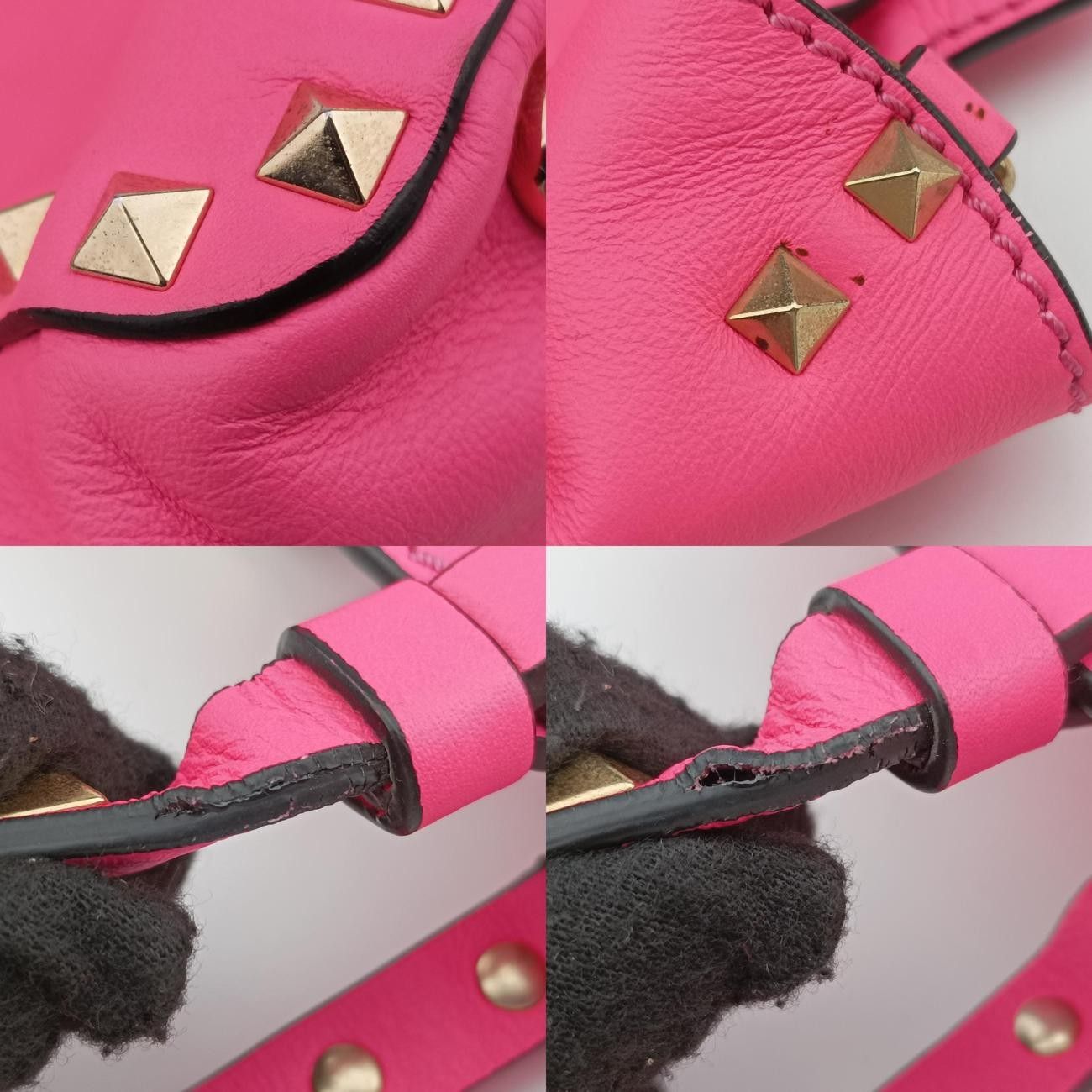 ヴァレンティノValentinoロックスタッズピンクレザー製番不明