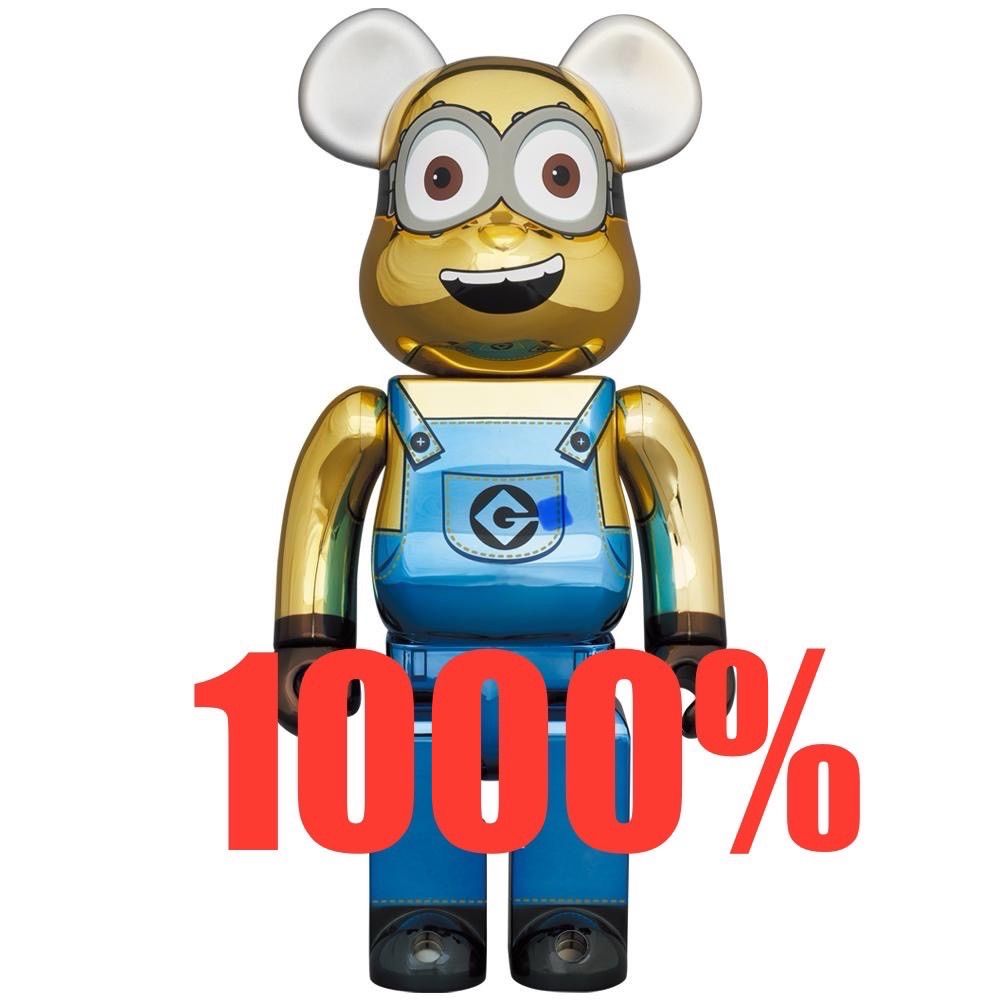 ベアブリック　ミニオンズ DAVE CHROME 未使用】BE@RBRICK ベアブリック minions ミニオン DAVE CHROME Ver