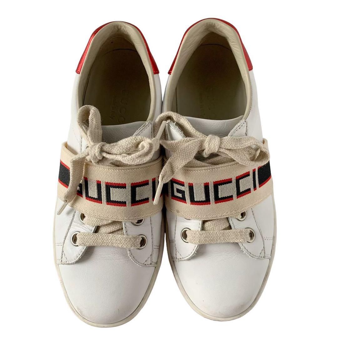 GUCCI　グッチ　スニーカー　キッズスニーカー GUCCI - GUCCI グッチ スニーカー キッズ 20.6cmの通販 by