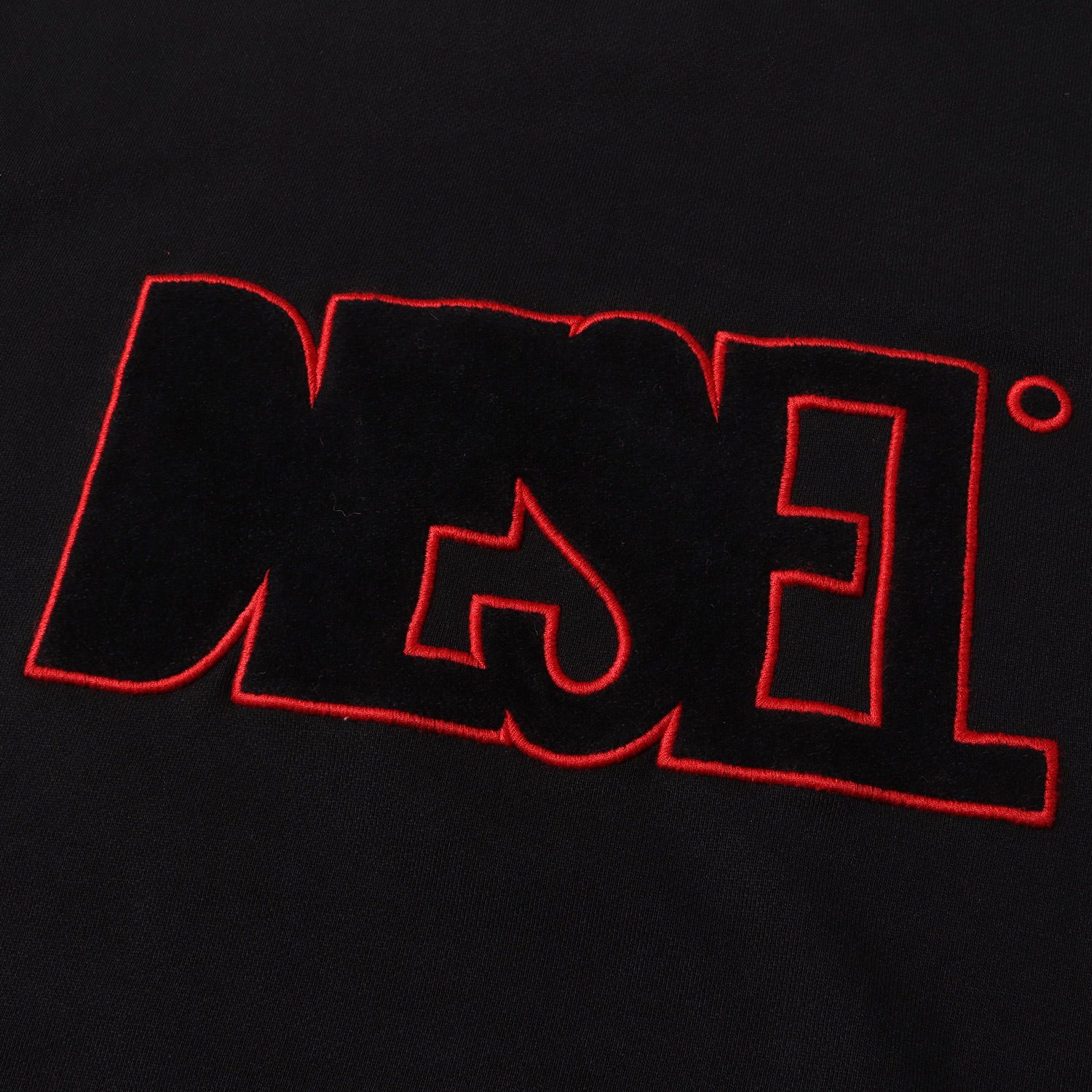 美品 DIESEL ディーゼル スウェット サイズ:M アップリケロゴ クルー 