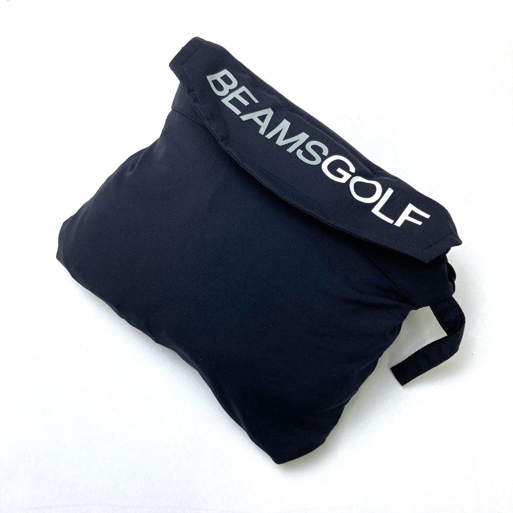 サイズ：S BEAMS GOLF ビームスゴルフ  ハーフジップ 長袖ブルゾン ポケッタブル  ブラック系 [240101451888] ゴルフウェア メンズ ストスト サイズ：S BEAMS GOLF ビームスゴルフ ハーフジップ 長袖