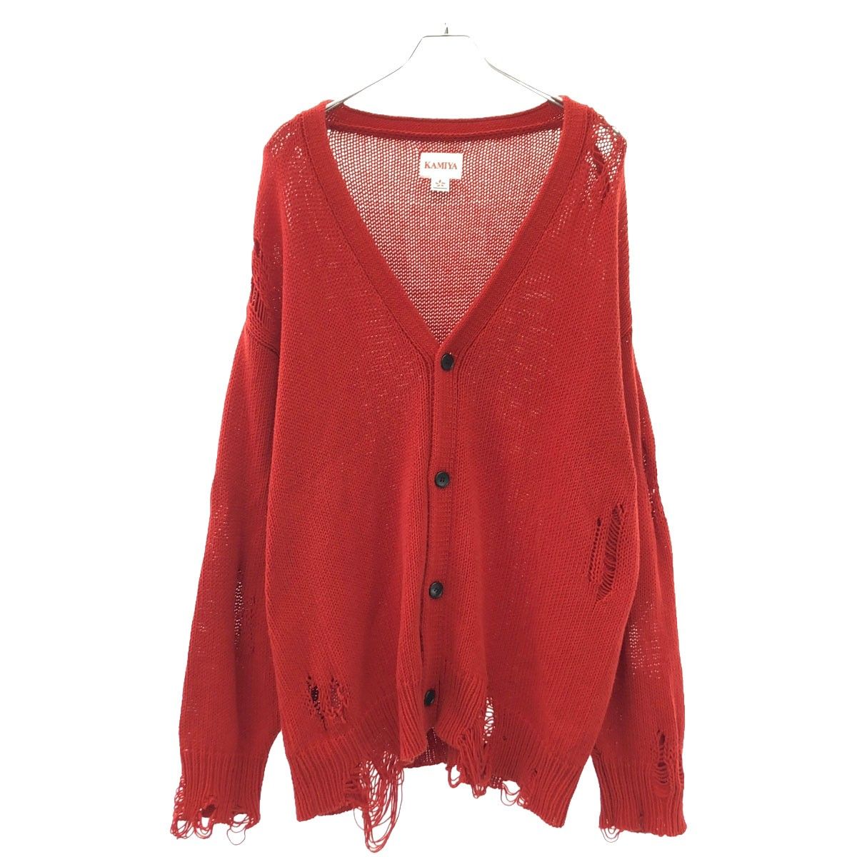 KAMIYA カミヤ 23AW Distressed Knit Cardigan デストロイダメージ 
