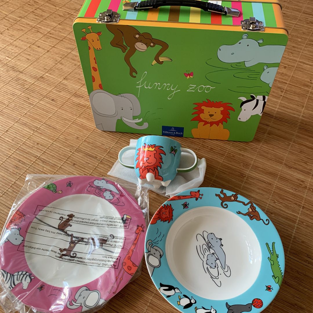 ビレロイ&ボッホ　ファニーズー子供食器セット Amazon | ビレロイ＆ボッホ FunnyZooファニーズー ベビー食器3点セット