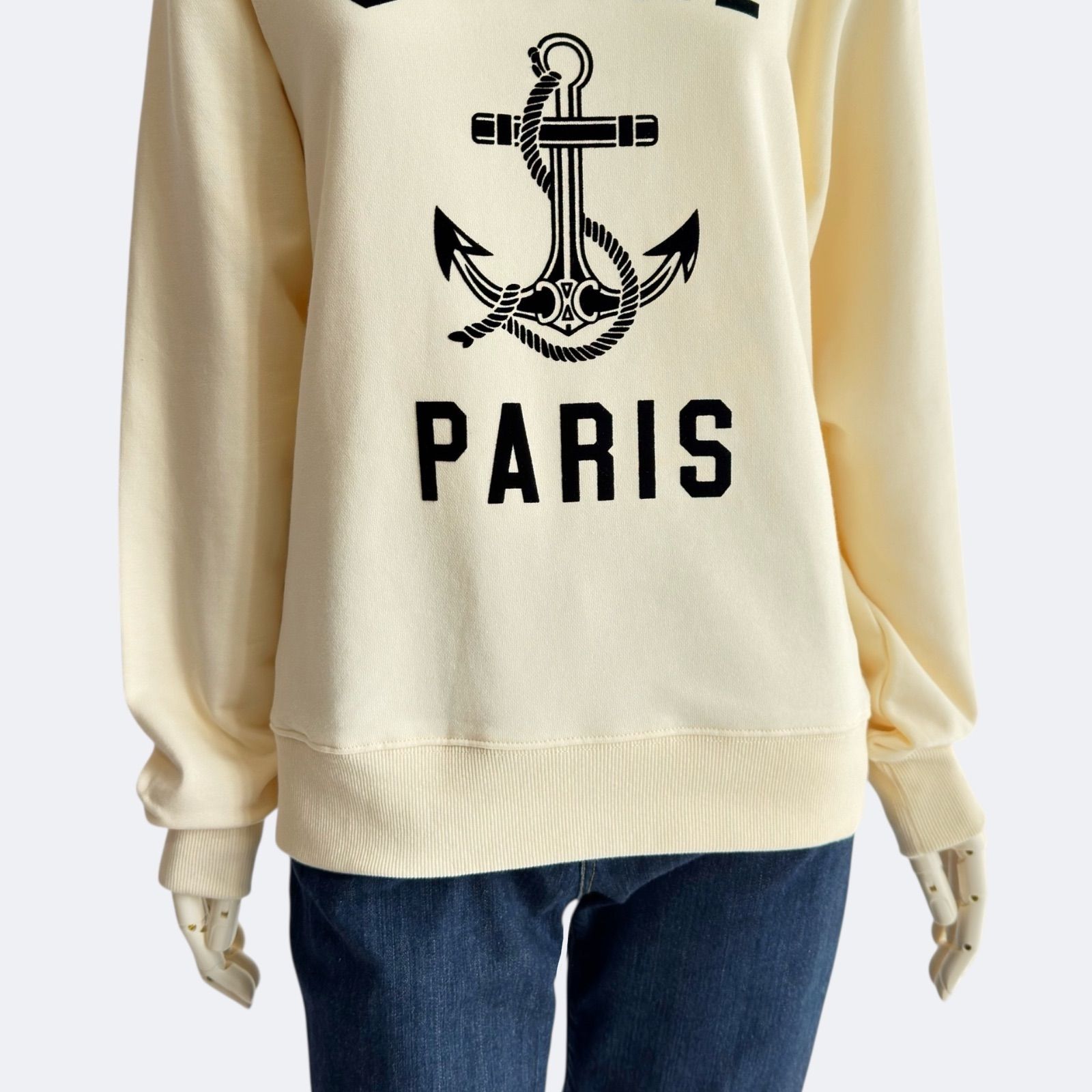 CELINE セリーヌ トレーナー クリーム レディース アンカー スウェット