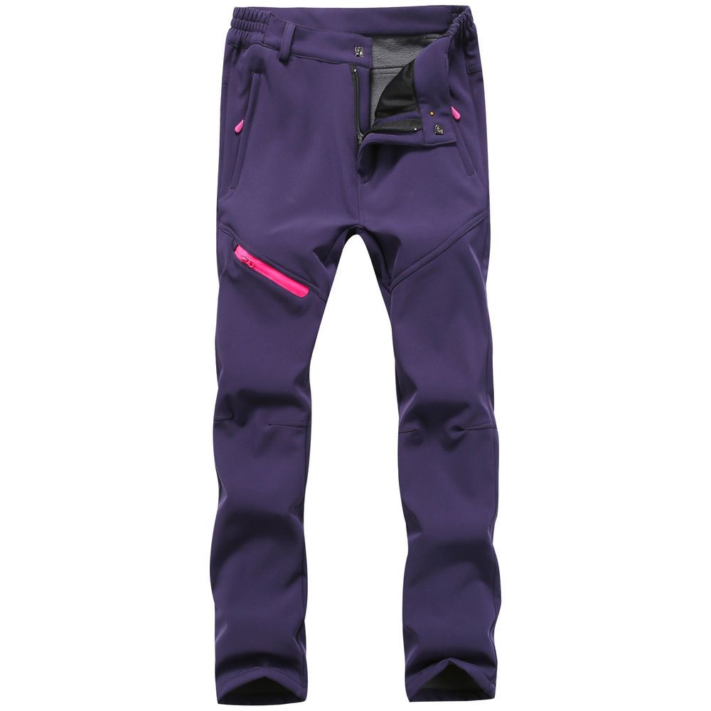 レディース×パープル  Lサイズ  防寒ズボン kpants1945 ズボン 裏起毛 トレッキングパンツ クライミングパンツ アウトドアパンツ 登山ズボン 防寒 防水 撥水 防風 ロング フリース パンツ メン