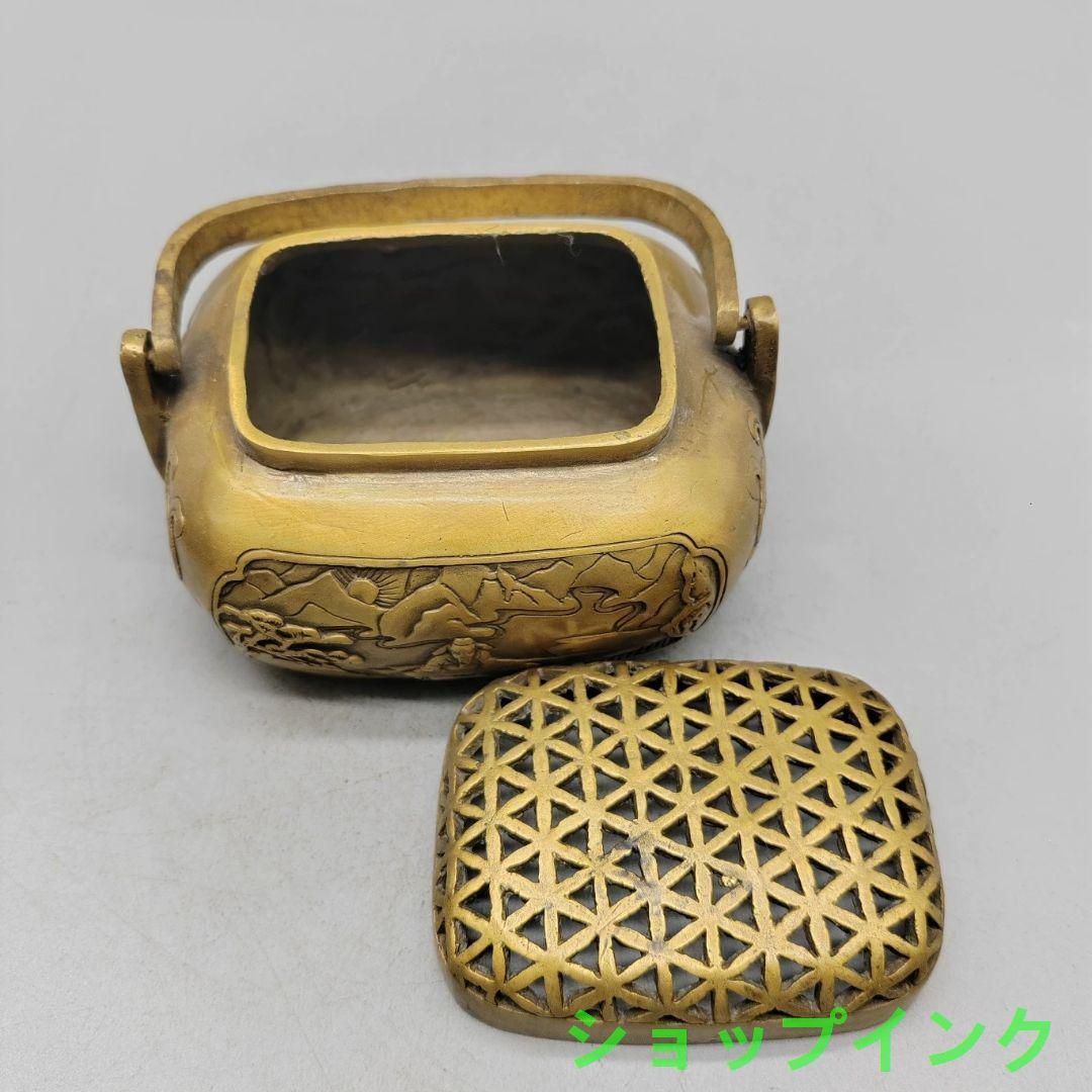 銅製 提梁暖手炉 香り炉 茶道香炉 香道具 装飾品 工芸品 置物 銅製 提梁暖手炉 香り炉 茶道香炉 香道具 装飾品 工芸品 置物