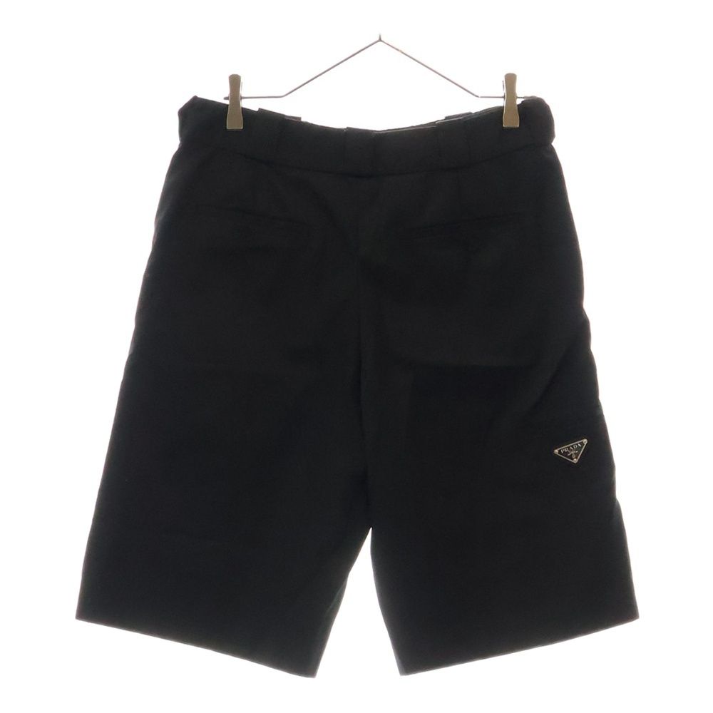 【美品】PRADA リナイロン トライアングルロゴ バミューダ ショーツ 美品】PRADA リナイロン トライアングルロゴ バミューダ