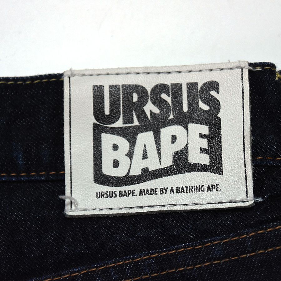 Aランク】URSUS BAPE アーサスベイプ A BATHING APE アベイシングエイプ メンズ デニム ジーンズ ボトム M - メルカリ