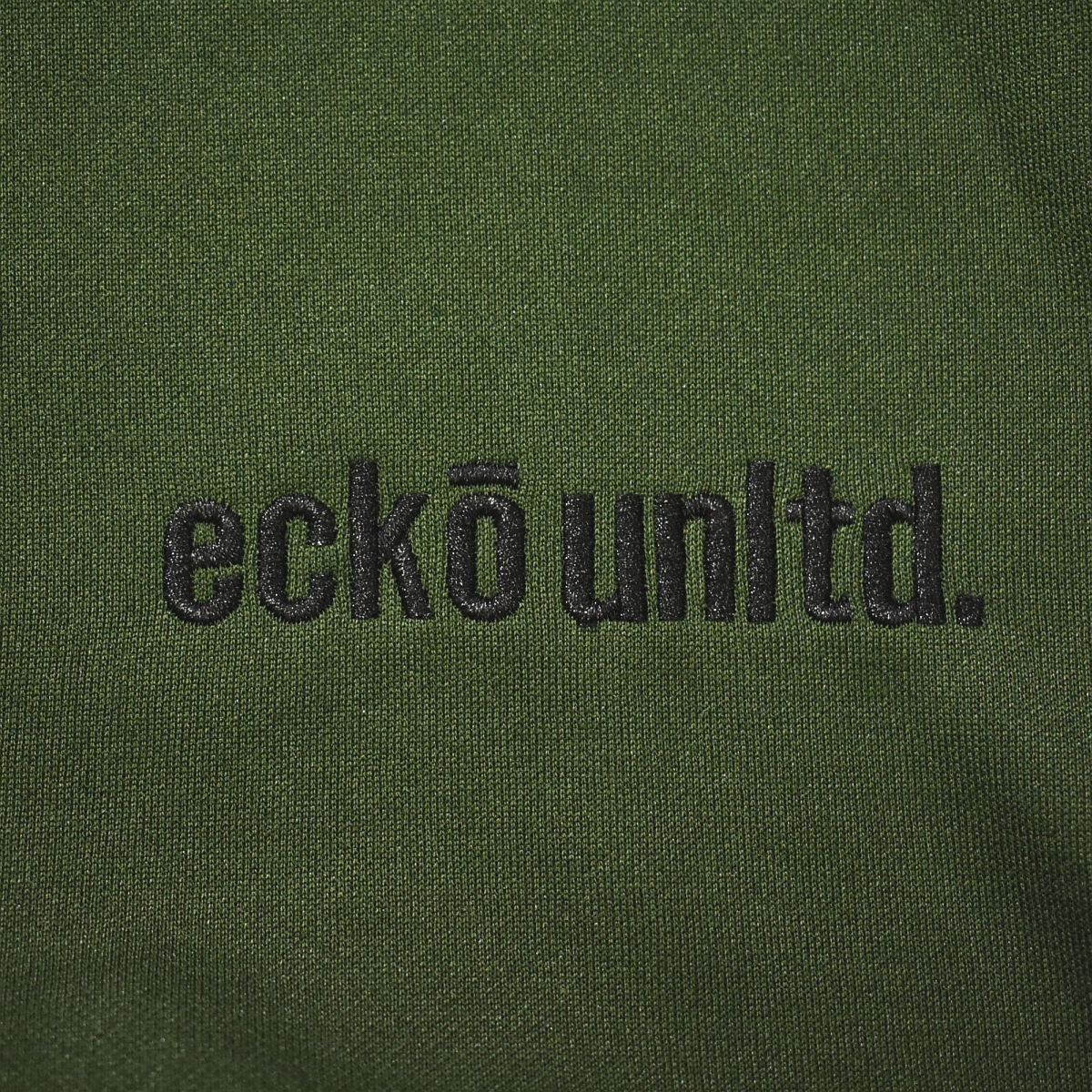 【デッドストック】 90s00s エコー アンリミテッド ECKO UNLTD 刺繍ロゴ トラックジャケット ジャージ 3L オリーブグリーン メンズ